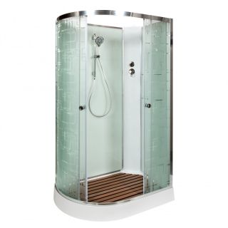 Душевая кабина Deto ЕМ1512 R N (без крыши) 120х80х208 см