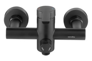 Смеситель для душа Swedbe Diana 1025B с верхним подключением чёрный