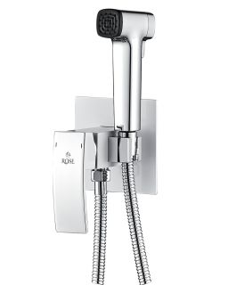 Гигиенический душ со смесителем Rose R1505F-2 белый/хром