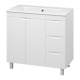 Напольная тумба под раковину Misty Оптима 90 см П-Опт-07090-011П3Я белый