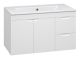 Подвесная тумба под раковину Misty Оптима 90см белый