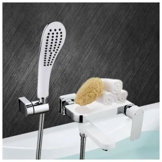 Смеситель для ванны Gappo G3248-8 белый/хром