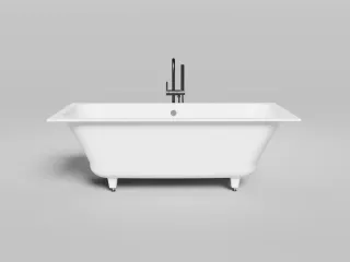 Ванна из искусственного камня Salini Orlanda Axis Kit S-Sense 103313M 170x75см белый матовый