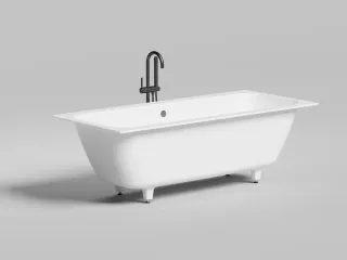 Ванна из искусственного камня Salini Orlanda Axis S-Sense 103212MRH 180x80см RAL снаружи