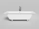 Ванна из искусственного камня Salini Orlanda Axis S-Sense 103211G 190x80см белый глянцевый