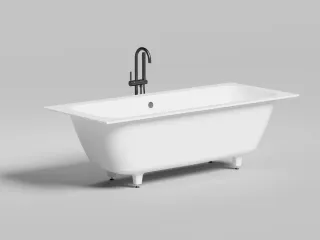 Ванна из искусственного камня Salini Orlanda Axis S-Stone 103221M 190x80см белый матовый