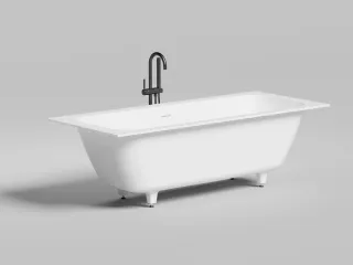 Ванна из искусственного камня Salini Orlanda Axis Kit S-Sense 103311GRF 190x80см RAL полностью