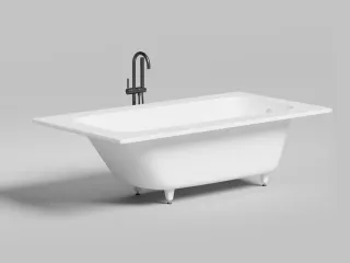 Ванна из искусственного камня Salini Orlanda Plus S-Stone 102024M 190x100см белый матовый