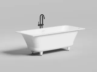 Ванна из искусственного камня Salini Orlanda Axis Kit S-Sense 103313GRH 170x75см RAL снаружи