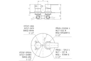 Смеситель для душа Rav Slezak Colorado CO186KZ золото