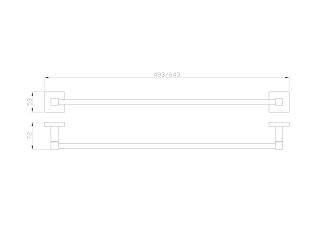 Вешалка для полотенец Wonzon & Woghand Polo WW-8912-BN брашированный никель