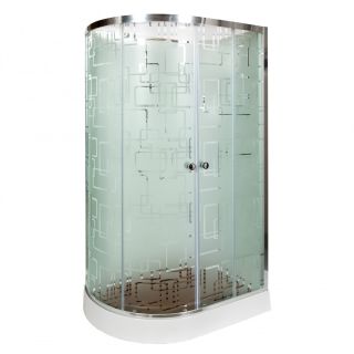 Душевая кабина Deto ЕМ1512 R LED 120х80х220 см