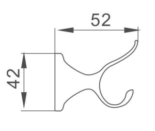 Крючок для ванной комнаты Haiba HB8505 хром