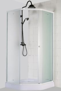 Душевой уголок Parly ZEP91FR с поддоном 90x90см белый