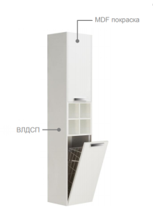 Пенал Roca Lago 7857297806 белый