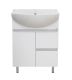 Напольная тумба под раковину Misty Амур с двумя ящиками 60см белый
