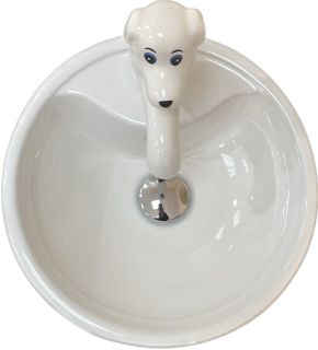 Детская раковина Laguraty 5620F на пьедестале белый