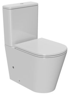 Унитаз-компакт Point Виктория PN42061 безободковый белый