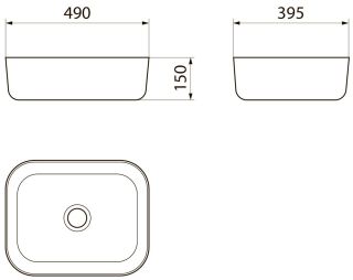 Раковина Афина Point PN43041 49см белый