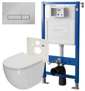 Сет Point PN48054C: инсталляция Point Элемент PN45120 клавиша Point Меркурий хром PN44831C унитаз Point Афина PN41041