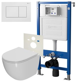 Сет Point PN48059W: инсталляция Point Элемент PN45120 клавиша Point Ника белый PN44081W унитаз Point Афина PN41041