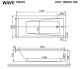 Гидромассажная ванна Whitecross Wave 0101.150070.100.SOFT.CR 150x70см Soft хром
