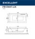 Ванна акриловая EXCELLENT Pryzmat Lux 170x80