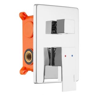 Встраиваемый смеситель Swedbe Platta 5520 подключение на три выхода хром