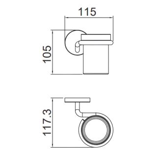 Стакан Gappo G30706 хром