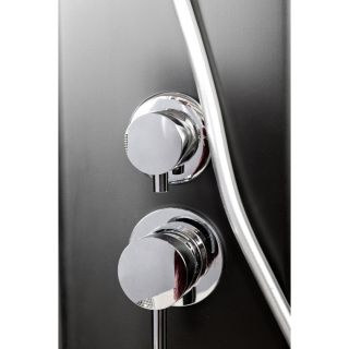 Душевая кабина Deto L 809 с электрикой BLACK 90х90х215 см