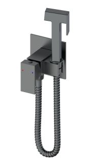 Гигиенический душ со смесителем Wonzon & Woghand WW-88829903-BGM тёмный графит