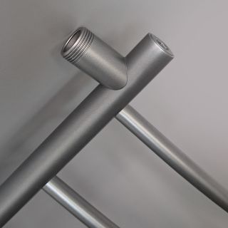 Полотенцесушитель водяной Indigo Arc LASW70-40GFM-б/п-60 70x40 см графит металлик