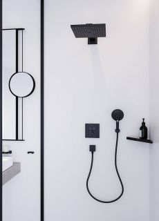 Косметическое зеркало Hansgrohe AddStoris 41791670 черный
