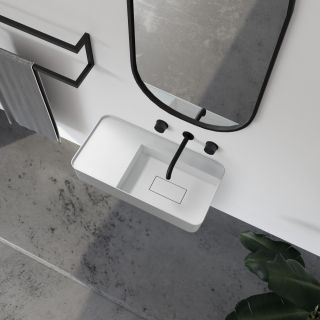 Подвесная раковина ABBER Stein AS2627-1.2 120см белый матовый