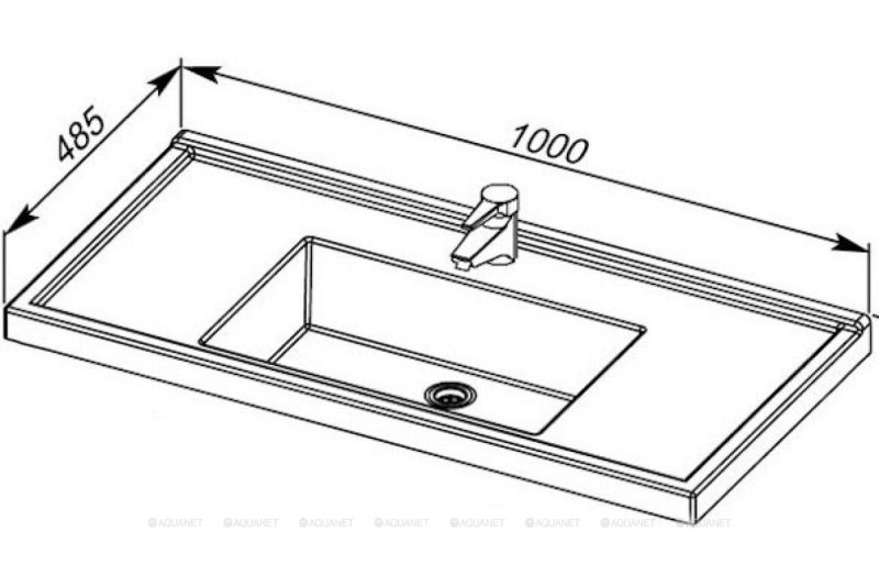 Раковина для тумбы Sanovit Exclusive 100 8100-KL