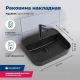 Раковина накладная Aquanet Soul-2-MB 273670 50 см чёрный матовый