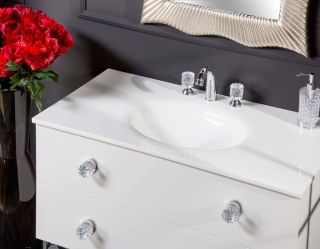 Раковина Armadi Art Solid Glass 110см белый 850-110