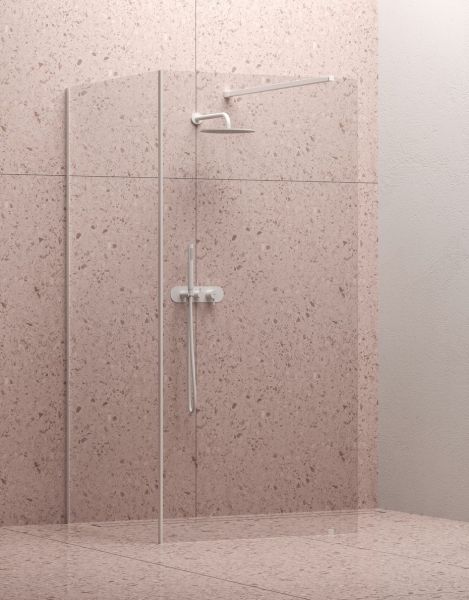 Душевая перегородка Ravak W SET 90 GWD01000E004 профиль белый стекло Transparent