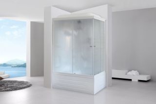 Душевая кабина Royal Bath BP левая стекло матовое 100x80см RB8100BP1-M-L