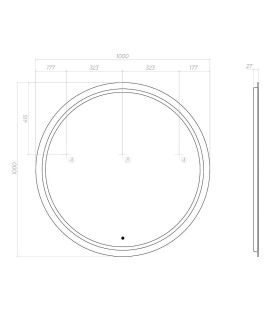 Зеркало с подсветкой Vigo Holly z.HOL.100.Classic 100 см