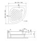 Душевой поддон RGW BP/CL-S 16180488-51 80x80см белый
