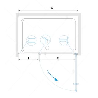 Душевая дверь RGW HO-012 350601211-11 110см хром