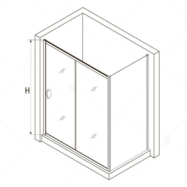 Душевой уголок RGW PA-76-1 (PA-016 + Z-060-2) 350876160-11 160x100см хром