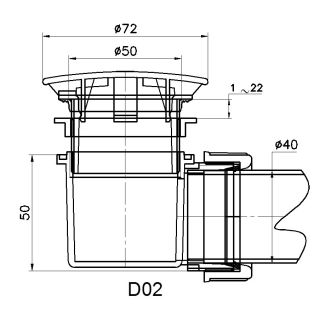 Сифон для душевого поддона RGW Velplex QYD-02 18241102-01 хром
