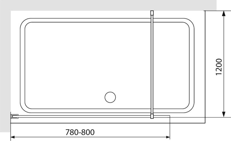 Душевая перегородка RGW WA-012B