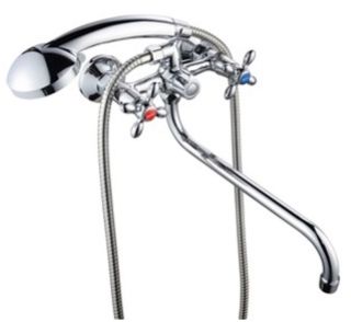 Смеситель для ванны с душем BOOU BA5318-3-C007-B702 хром