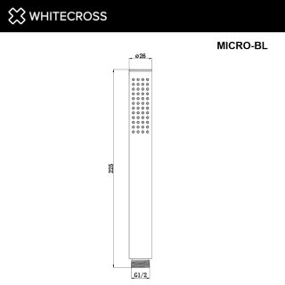 Душевая лейка WHITECROSS MICRO-CPB брашированная медь