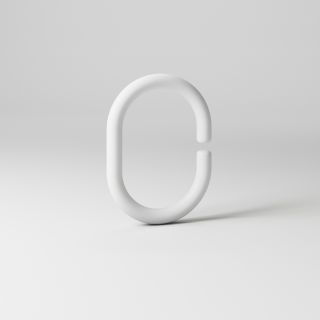 Комплект колец для душевой шторки IDDIS белый RID011P