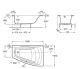 Акриловая ванна Roca Hall Angular 150х100 ZRU9302865 R