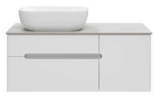 Подвесная тумба под раковину Misty Роял 100см белый